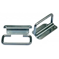 A Pair of Mild Steel Zinc Plated Handles 8mm dia