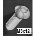 M3x12 Hex Socket Button Head Screws