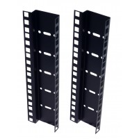 6U DOUBLE HOLE RACK STRIP PAIR