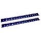 16U DOUBLE HOLE RACK STRIP PAIR