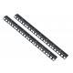 8U RACK STRIPS PAIR Black coated finish