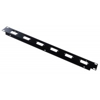 1U 19 inch 6 IEC C13 Punched hole folded front panel