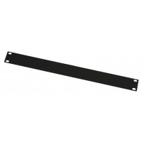 1U black flat steel 1.5mm blank 19 inch rack  panel