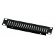 1U 9.5 inch Half-Rack Vented Slotted Panel