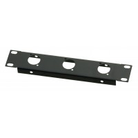 1U 9.5 inch Half-Rack 3 XLR Hole Panel