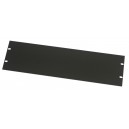 3U black aluminium blanking panel
