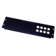 3U 8 XLR 'D' series holes rack folded panel