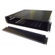 2U 19 inch 390mm rack mount vented enclosure chassis case