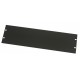 5U black aluminium blanking panel