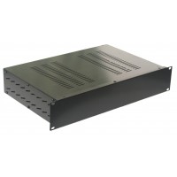 2U 19 inch 300mm rack mount vented sides enclosure chassis case