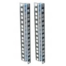 5U ZINC DOUBLE HOLE RACK STRIP PAIR