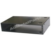 19 inch 2U WALL MOUNTED or STACKABLE RACK CABINET 300mm CASE WITH WALL FIXING PLATE