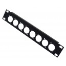 1U 10.5 inch Half-Rack 8 XLR D typeFemale Hole Panel