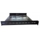 1U 19 inch Rack Shelf 350mm Vented  Black Steel  