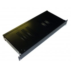 1U 19 inch rack mount 200mm vented enclosure chassis case