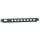 1U 19 inch 1 IEC c13  8 XLR Punched hole folded front panel