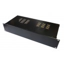 2U 19 inch 200mm rack mount vented enclosure chassis case