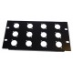 3U 9.5 inch Half-Rack 12 XLR Hole Panel