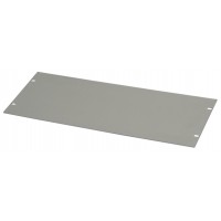 6U Aluminium Silver Blanking Panel