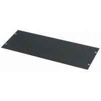 5U black flat steel 1.5mm blank panel
