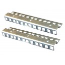 4U ZINC DOUBLE HOLE RACK STRIP PAIR