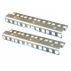 4U ZINC DOUBLE HOLE RACK STRIP PAIR