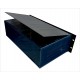 3U 19 inch 300mm deep aluminium black vented enclosure chassis with Aluminium front panel