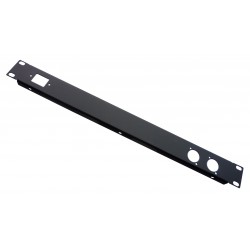 1U 19 inch 1 IEC C14  2 XLR Punched hole folded front panel