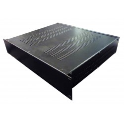 2U Rack Enclosure Chassis 19 inch 390mm deep  vented side and top case