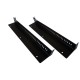 1U 19 inch Rack  Shelf 250mm Vented  Black Steel  