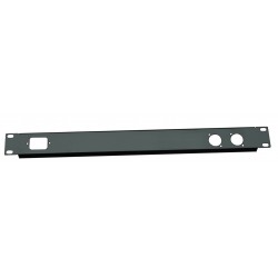 1U 19 inch 1 IEC C13 2 XLR Punched hole folded front panel