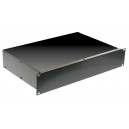 2U 19 inch 390mm rack mount non vented enclosure chassis case