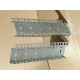 6U Double Hole Rack Strip Pair Zinc Finish