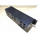 2U 19 inch Back Box 120mm Deep with 12 xlr D type rear cutouts chassis