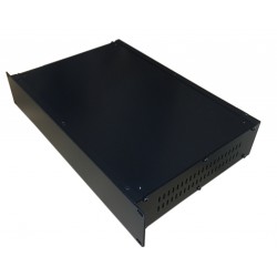 2U 19 inch 390mm rack mount vented sides enclosure chassis case