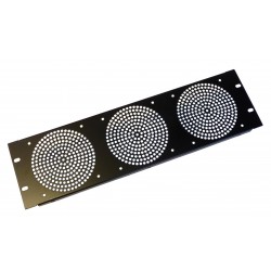 3U Fan Rack Panel, For 3 Fans.