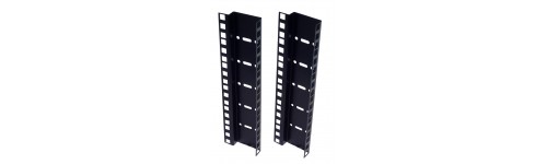 Double hole rack strips black finish