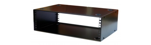 19" 400mm deep stackable rack cabinet cases