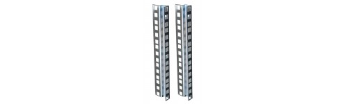 Double hole rack strip Zinc clear finish