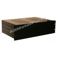 3U 19 inch 300mm rack mount vented top and sides enclosure chassis case