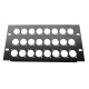 3U 10.5 inch Half-Rack 24 XLR Hole Panel