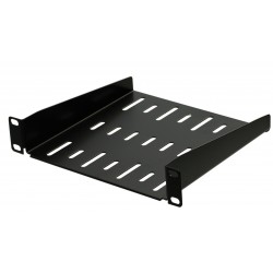 1U 9.5 inch Half-Rack Vented Rack Shelf 185mm deep